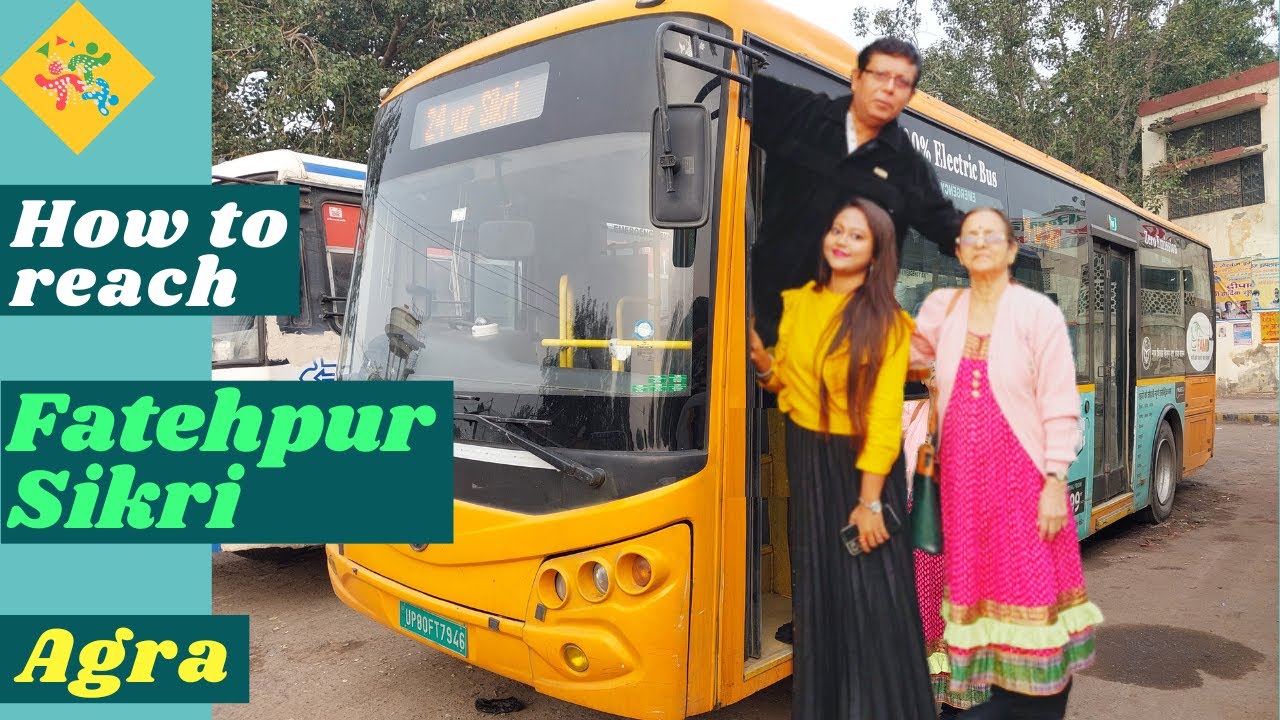 CHEAPEST & Best TRAVEL MODE To Fatehpur Sikri//100% AC Electric Bus//Tips To Travel