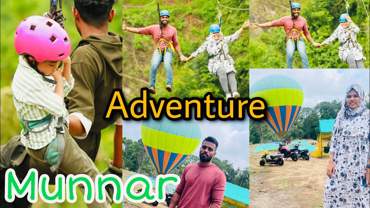 Munnar Zip-line Adventure ~ Hayyan க்கு 😱பயமே இல்ல ~ ஒரு 🪂 parachute க்கு 1500₹ 🙄~ Tamil Vlog