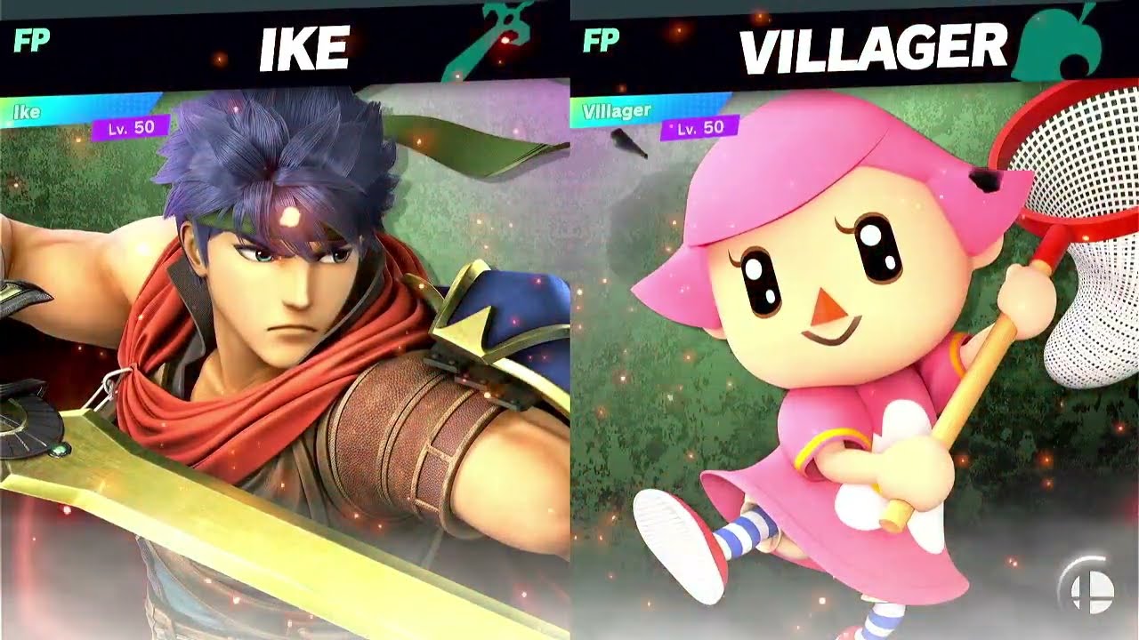 Super Smash Bros Ultimate Amiibo Fights Ike vs the World EX vs Villager