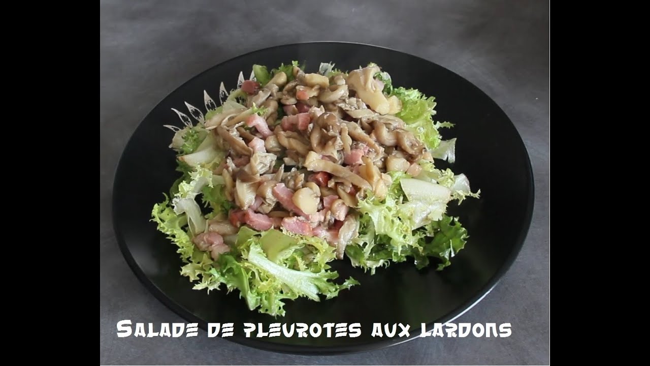 Salade Pleurotes aux lardons