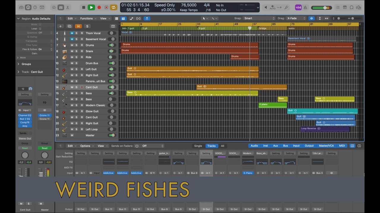 Weird Fishes - Radiohead [Instrumental]