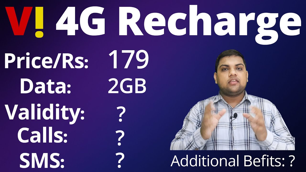Vi Rs 179 recharge plan  Vi recharge plan with unlimited calling  Vi 4G recharge plan 2022