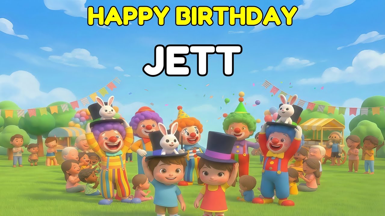 JETT Happy Birthday Song 👑 Premium 3D Animation