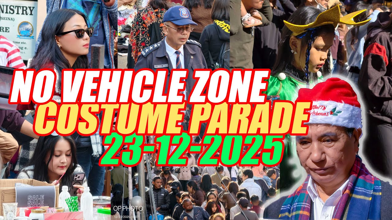 No Vehicle Zone 2025 : Costume Parade || A pui miah miah hle #mizoram #aizawl #christmas #fyp