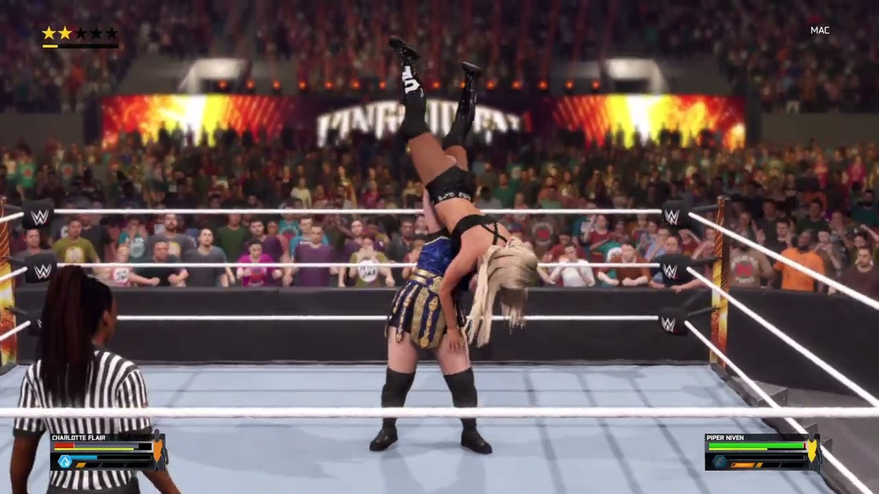 Wwe 2k25 Woman's Match: CHARLOTTE FLAIR VS. PIPER NIVEN. 