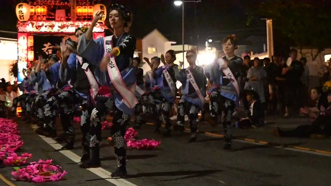 戻り曳山 若松町の演芸 秋田音頭