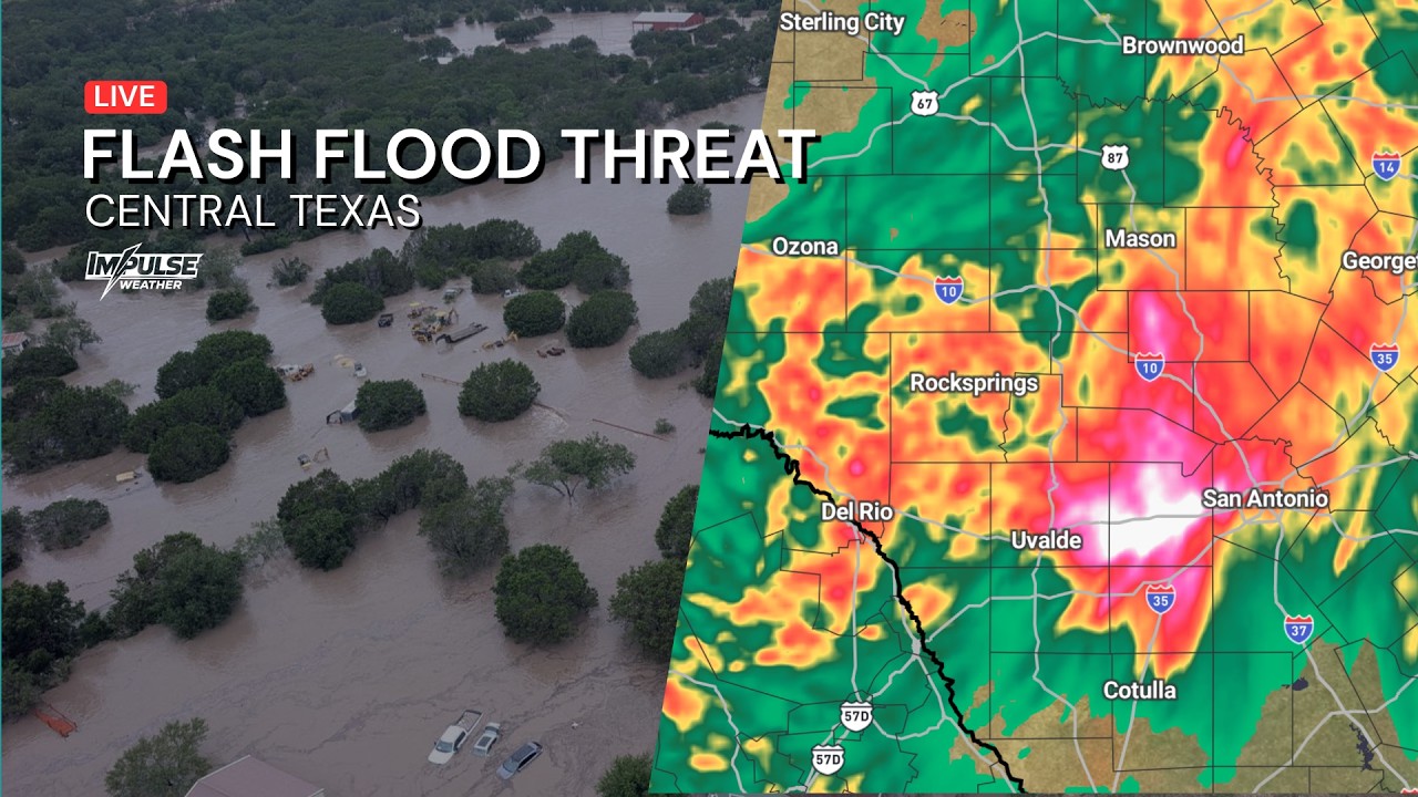 🔴LIVE: Tracking Flash Flooding across Central Texas - Live Radar