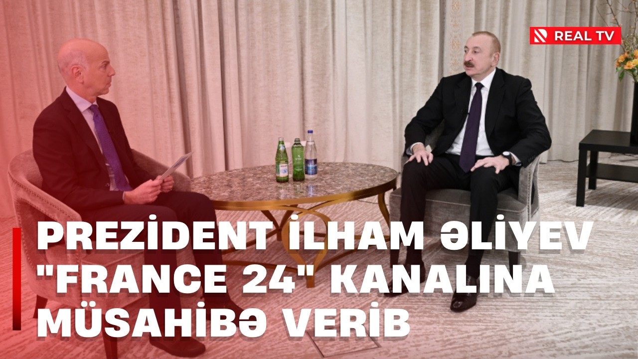 Prezident İlham Əliyev Münxendə “France 24” telekanalına müsahibə verib