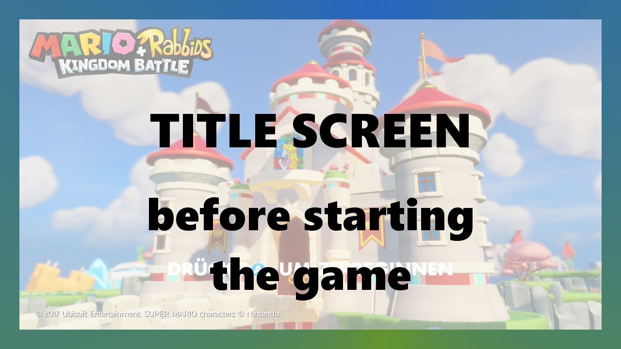 Mario+Rabbids - Title Screen music before starting the game (extended)