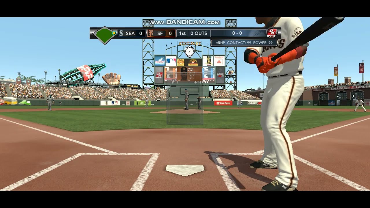 MLB 2K12 BARRY BONDS HOMERUN