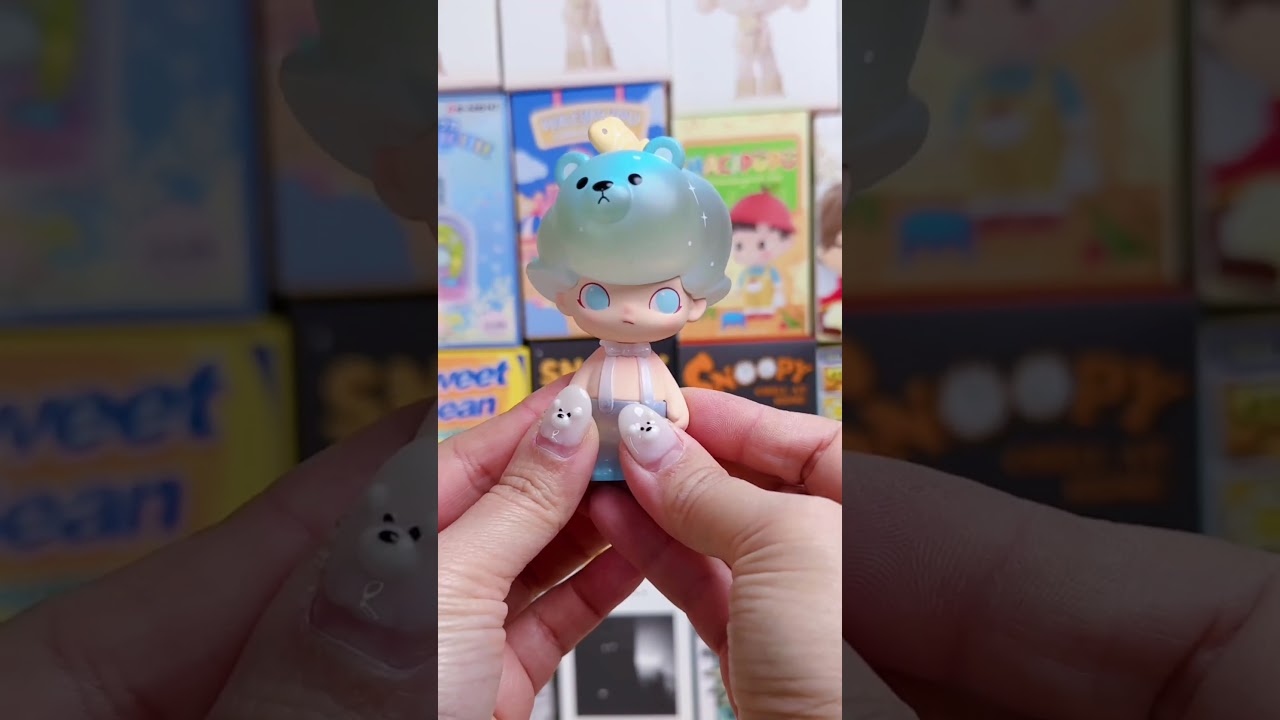 💙🐻&zwj;❄️ Pop Mart Dimoo Aquarium Series Polar Bear changing color #popmart #blindbox #shorts #toys