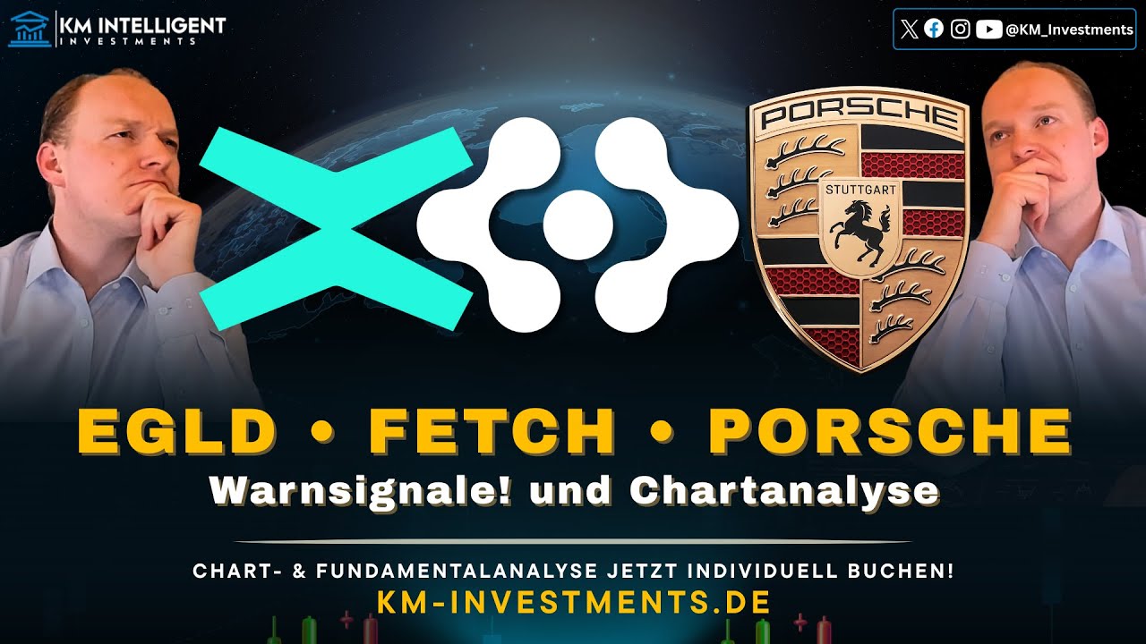 MultiversX (EGLD) Analyse: Kurzfristiger Drop? | Fetch.ai / ASI Prognose | Porsche Aktie Warnsignal