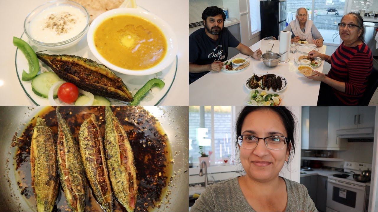 My Punjabi Nani Makes Bharwa Karela || Punjabi Style Family Dinner!!!