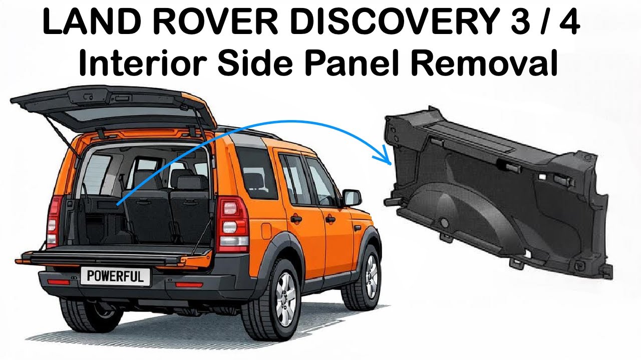 Как снять боковые панели багажника на Land Rover Discovery 3 4 LR3 LR4