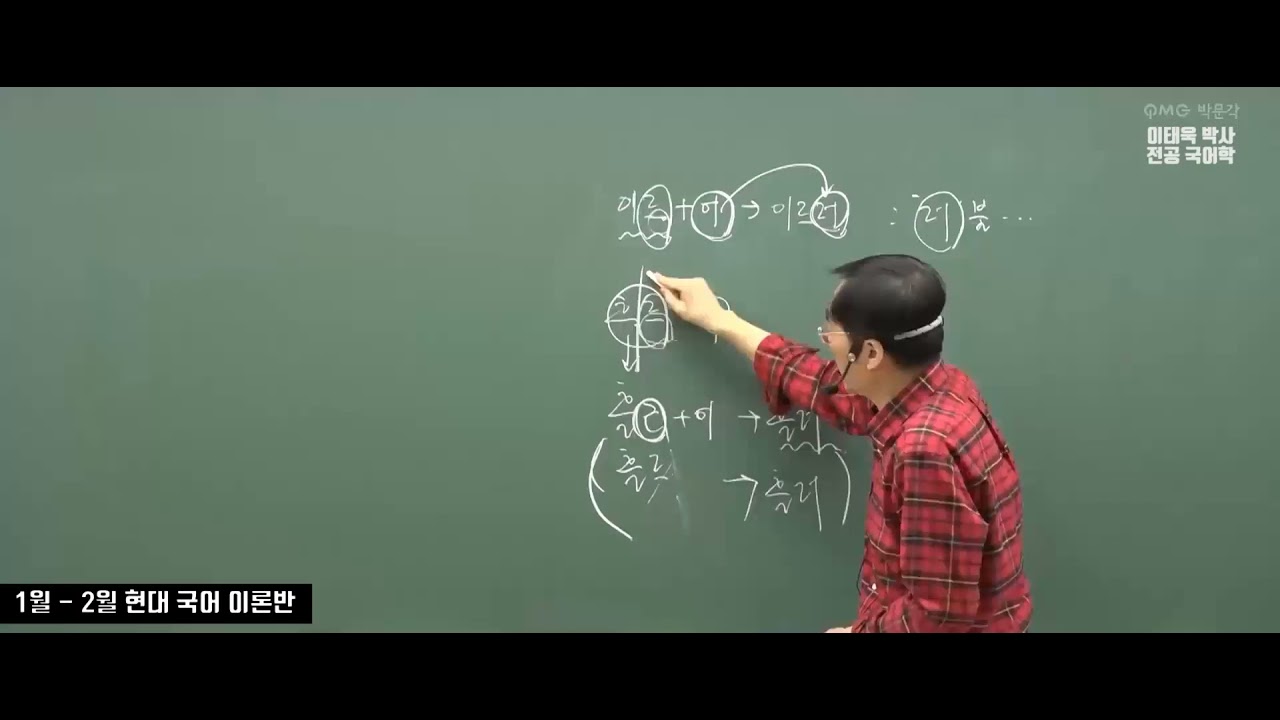 이태욱 박사 전공 국어학 2022학년도 기출 문제 A형 3번&lsquo;이르러&rsquo; 문제 적중 영상