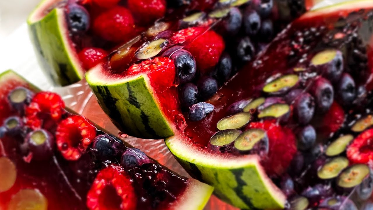 Fast and delicious jelly fruit dessert. Only 5 ingredients, sweet and savory!