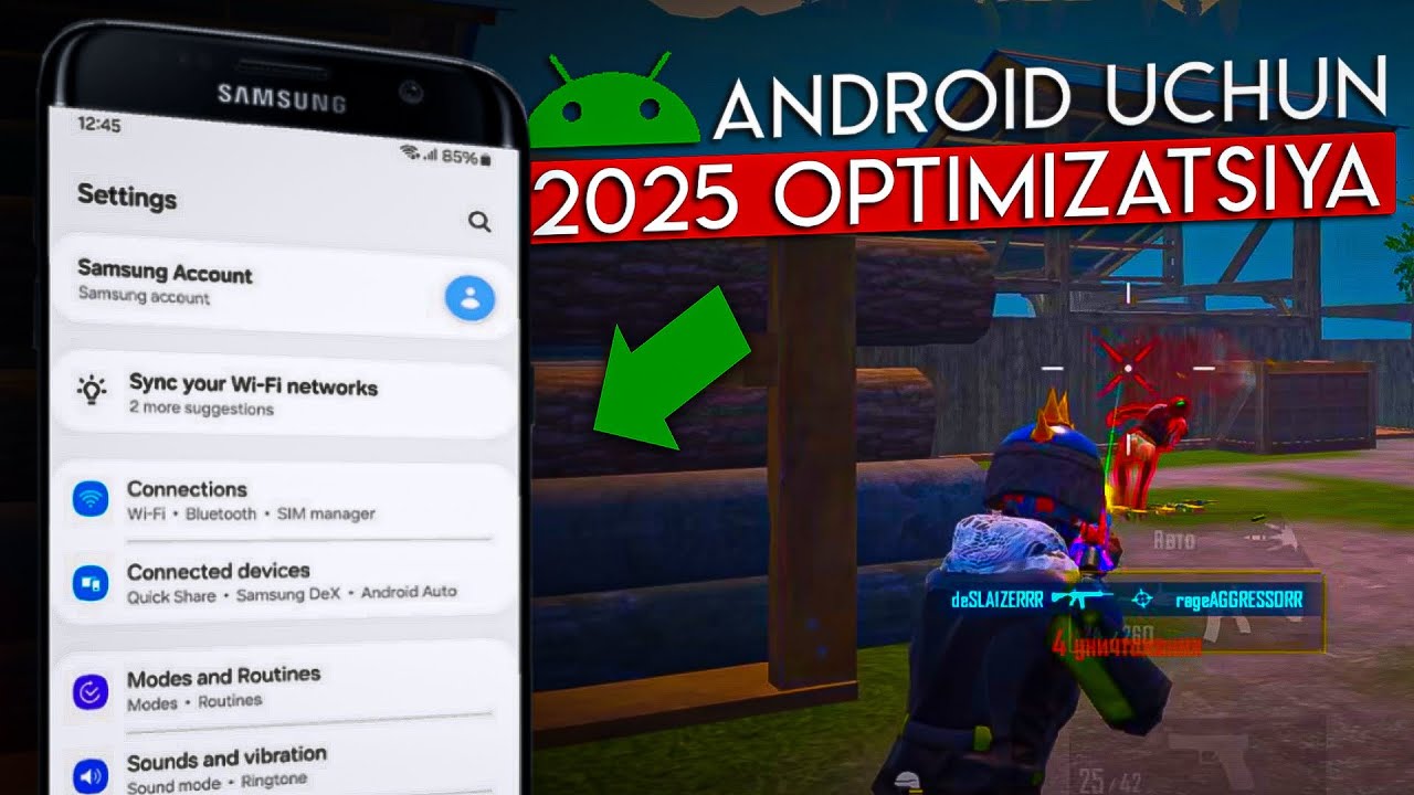 FPS ENDI MUAMMO EMAS! - ANDROID UCHUN OPTIMIZATSIYA