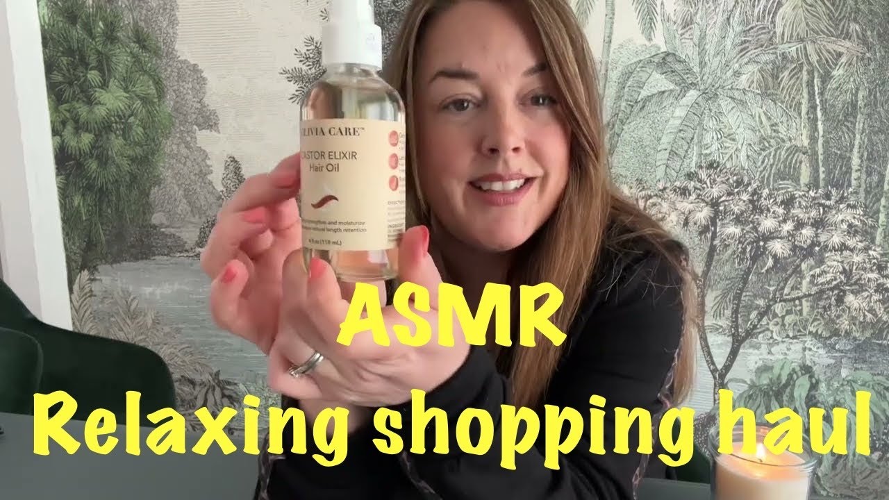 🛍️🛍️ ASMR Haul | Relaxing tapping on glass bottles, home items & glove sounds | Soft spoken 🛍️🛍️