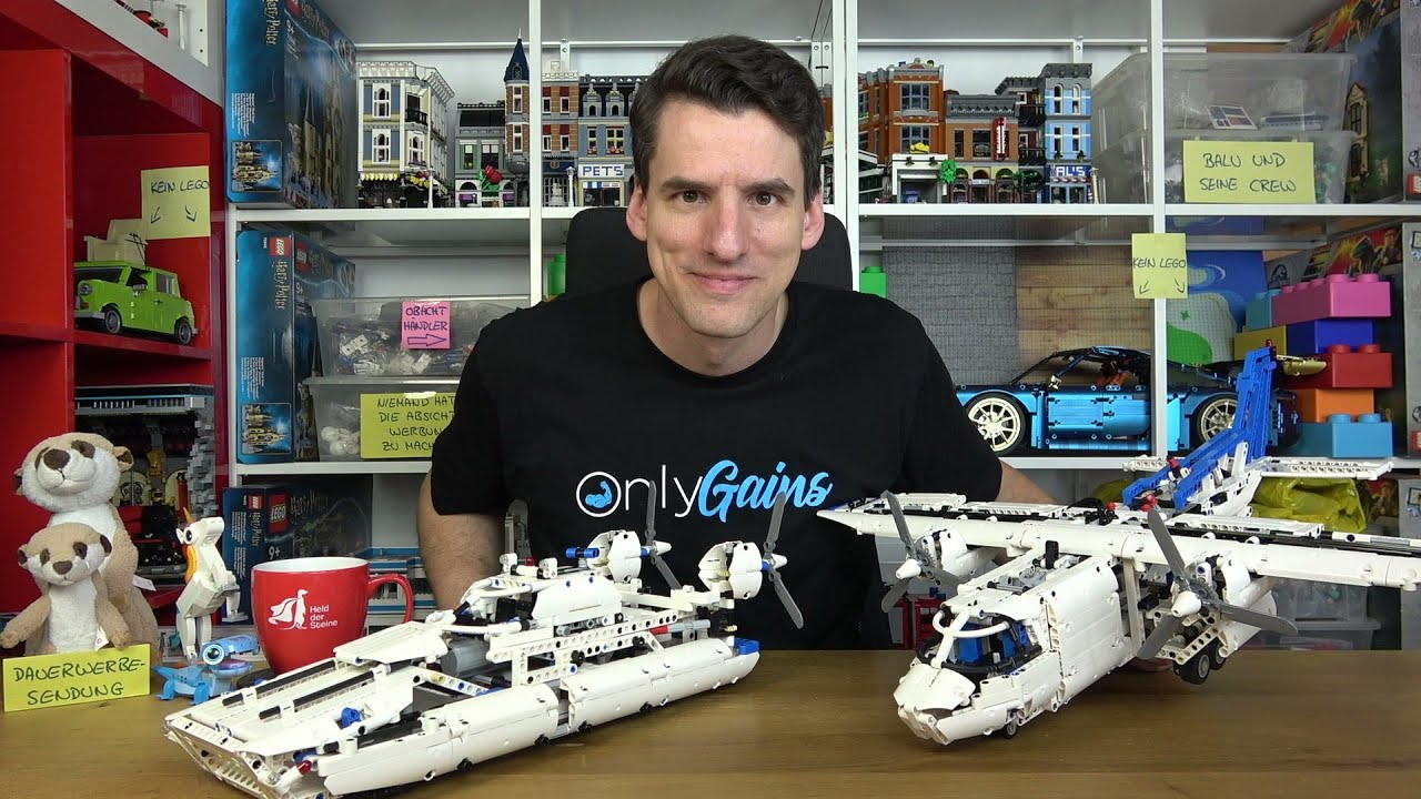 Richtige Technik, großer Spaß! LEGO® Technic 42025 Frachtflugzeug mit B-Modell
