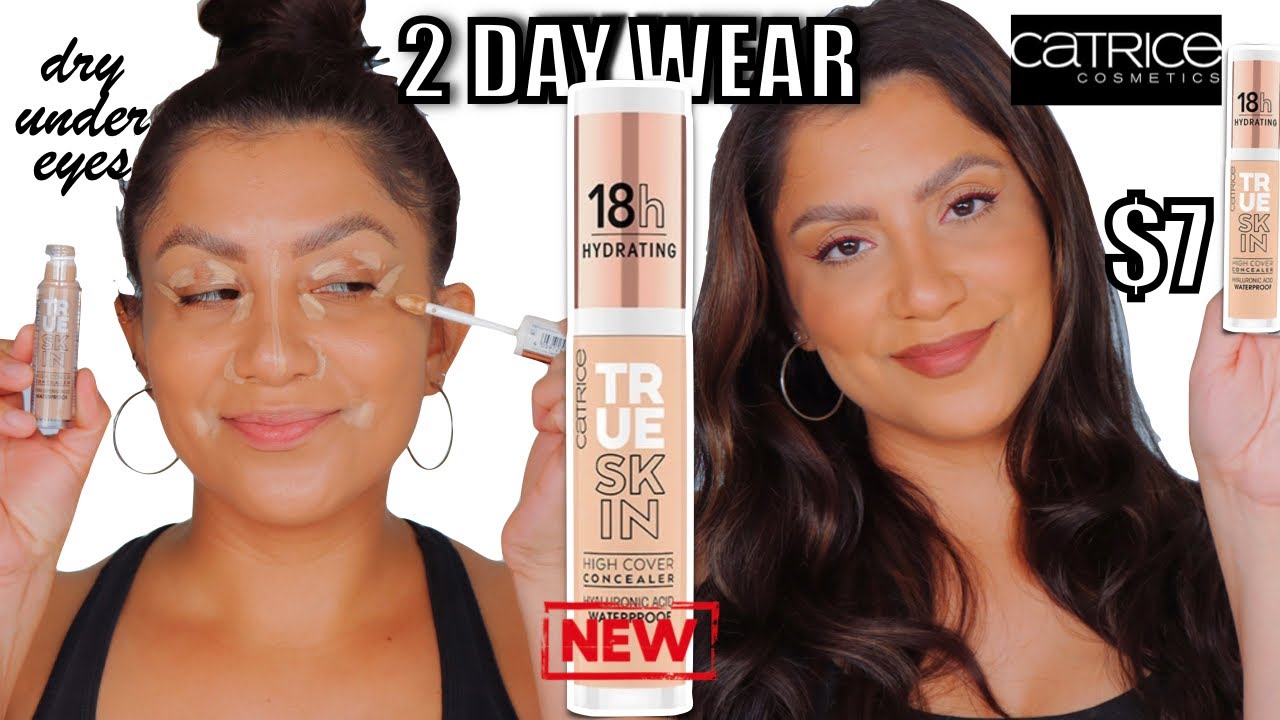 2 DAY WEAR TEST *NEW* CATRICE TRUE SKIN HIGH COVER CONCEALER *dry under eyes* | MagdalineJanet