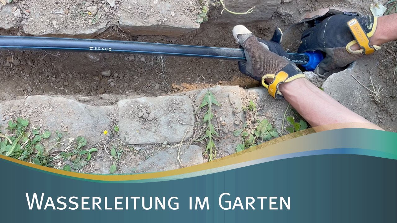 Wasserleitung im Garten #16 So gehts mit dem Drehverschluss