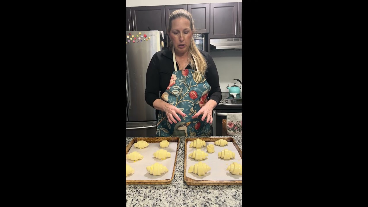 Shape, proof and bake your delicious croissants!!  