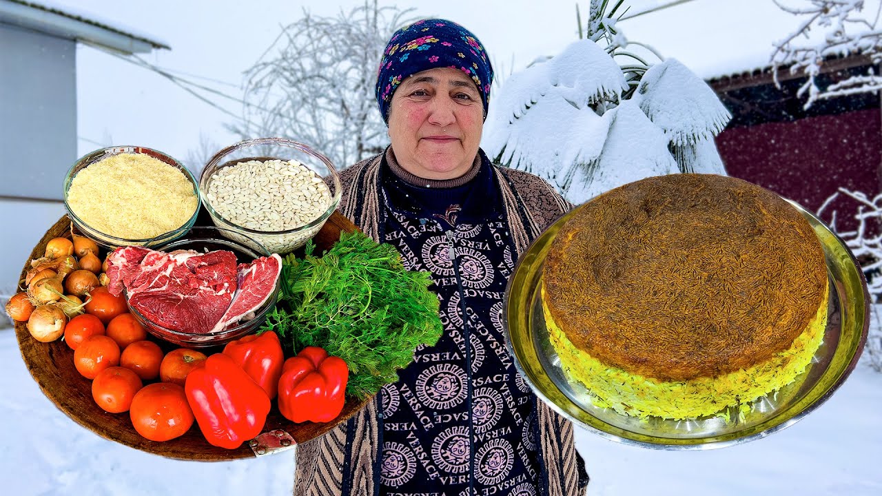 Peaceful Rural Simple Village Life - Grandma Cooking Traditional Recipes