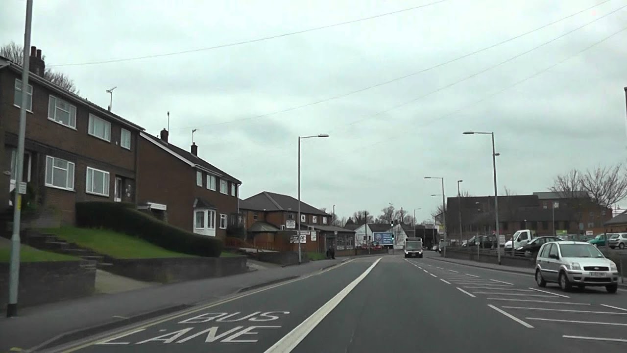 Driving Along Newtown Road & Shrub Hill Road, Worcester, Worcestershire, England 16th March 2012