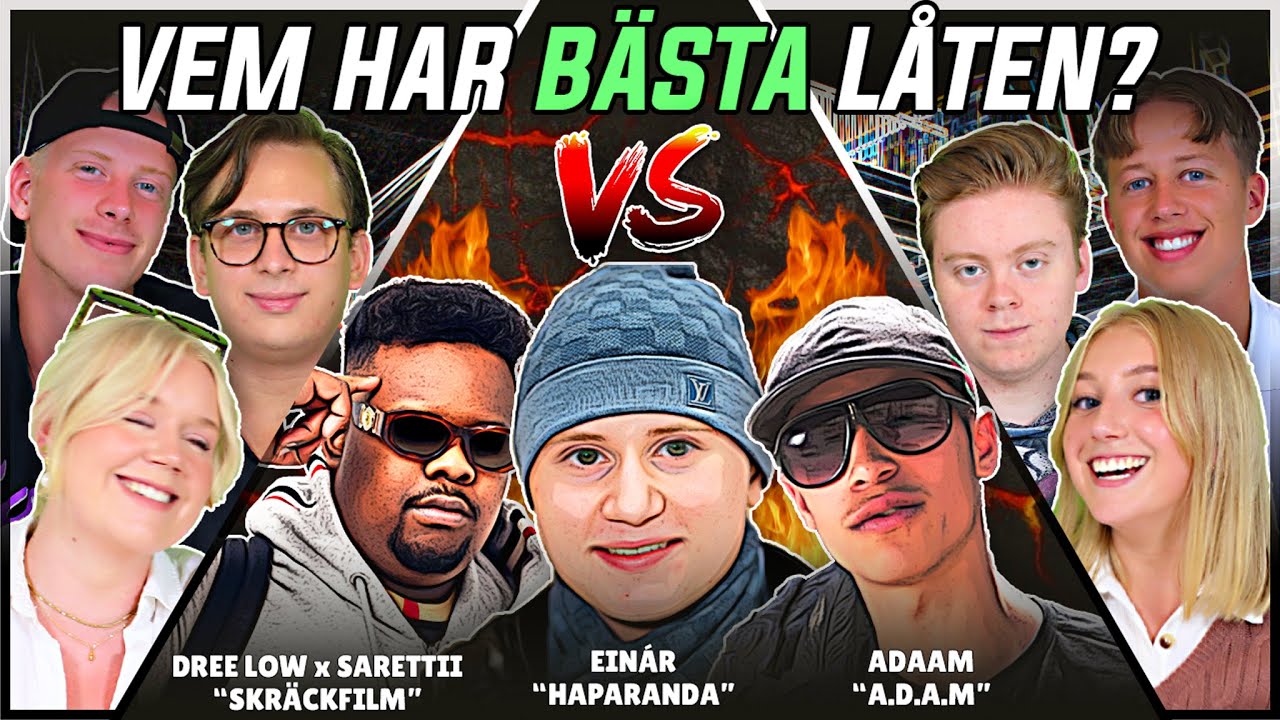 VEM HAR BÄSTA LÅTEN? (Einar, Dree Low, Adaam) | Swedish Rap Reaction | #40