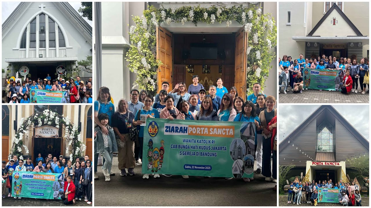 22 November 2025 Ziarah Porta Sancta WKRI Cabang BHK - Jakarta ke 5 Gereja di Bandung