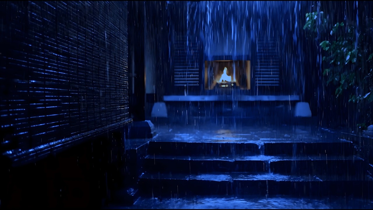 Heavy Rain and Thunder Sounds for Sleeping - End Insomnia & Reduce Stress | Gentle Rain to Sleep