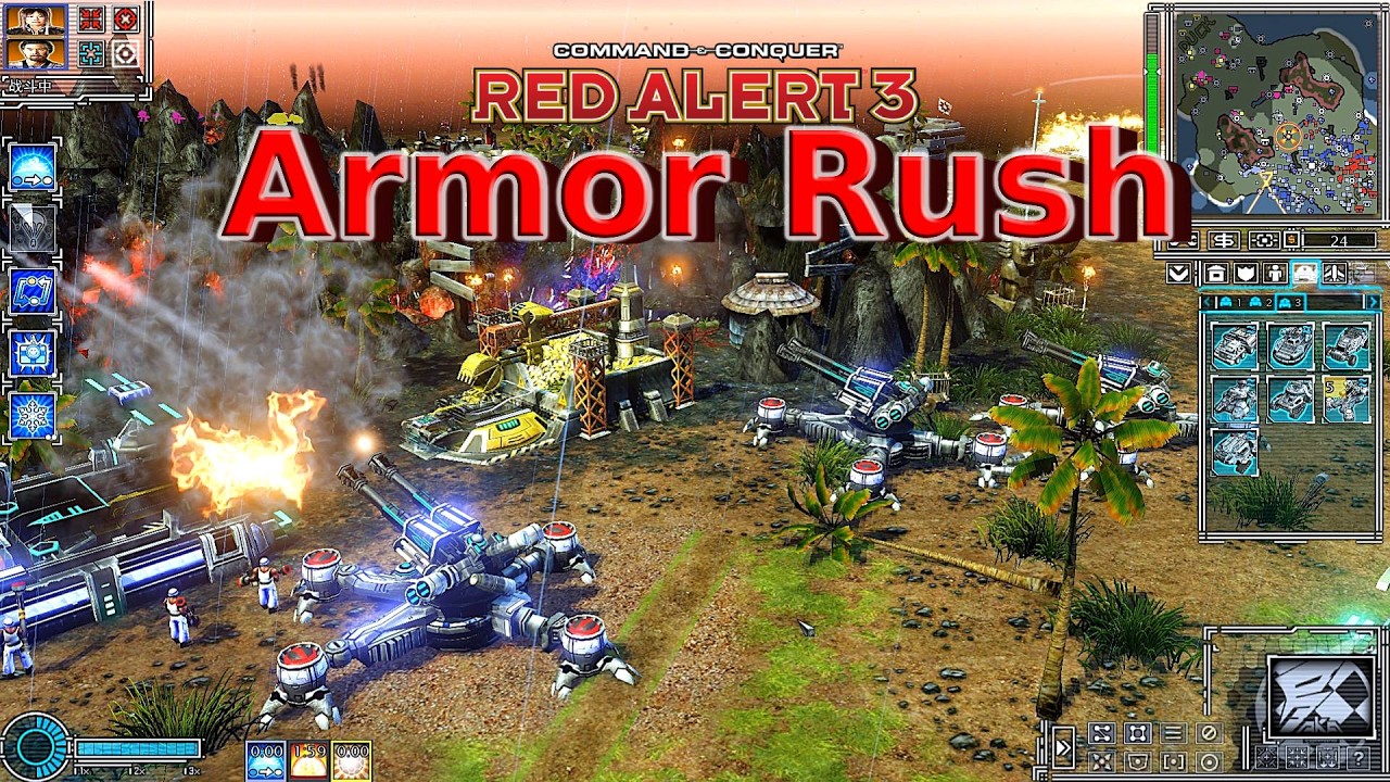 Red Alert 3 Armor Rush MOD Allies Sub Faction NEMESIS | Master of Cryo Weapon!