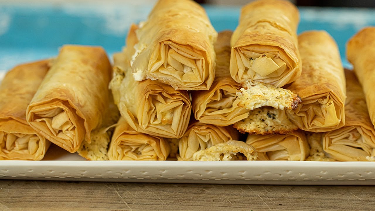 Cheesy Phyllo Rolls