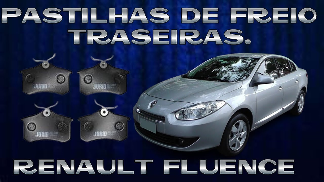 Troca das PASTILHAS DE FREIO TRASEIRAS do fluence.