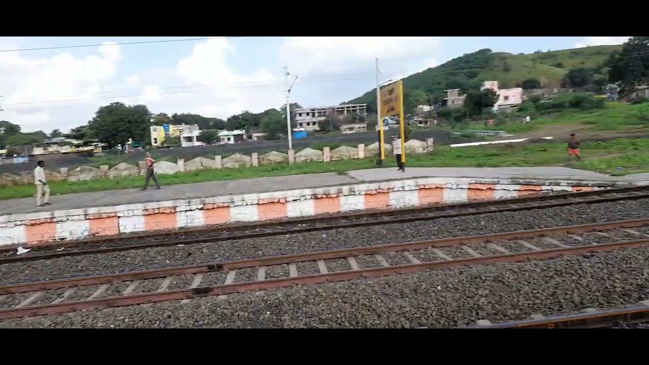 electrification is completed near from nanded #nanded #nandedrailway #train
