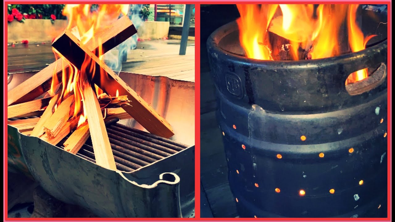 Beer Keg FIRE PIT - How to make Vertical or horizontal