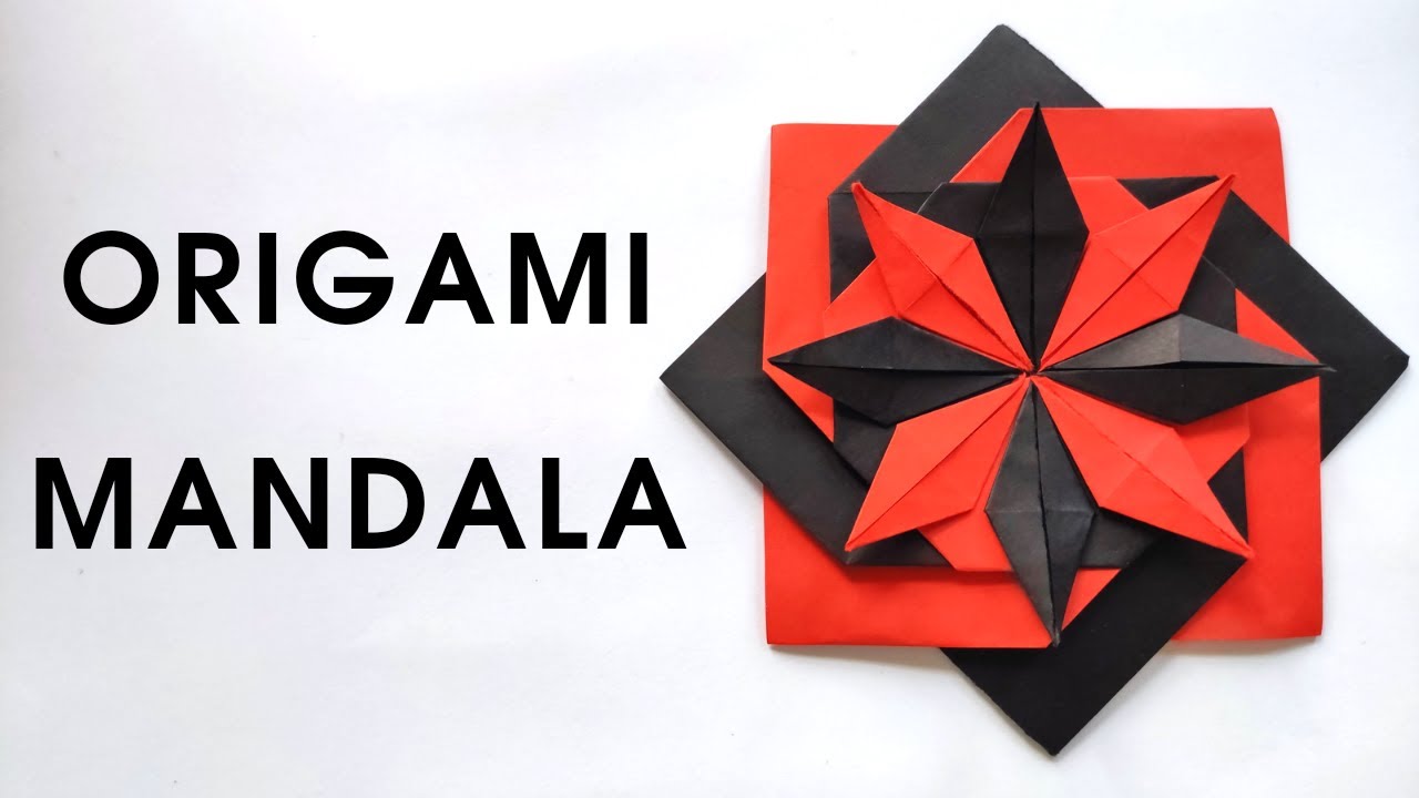 Origami MANDALA tutorial | How to make a paper mandala