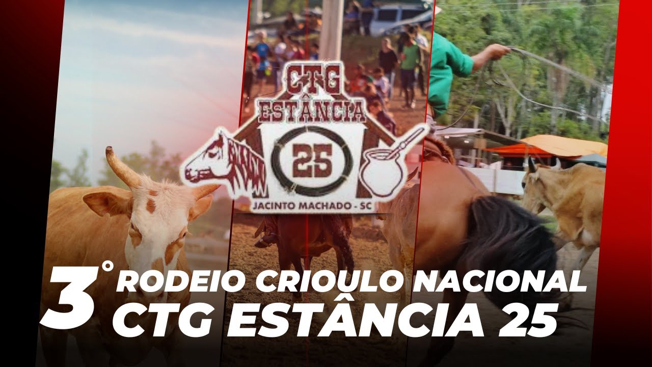 III RODEIO CRIOULO NACIONAL CTG ESTÂNCIA 25 - JACINTO MACHADO - SC (SEXTA-FEIRA)