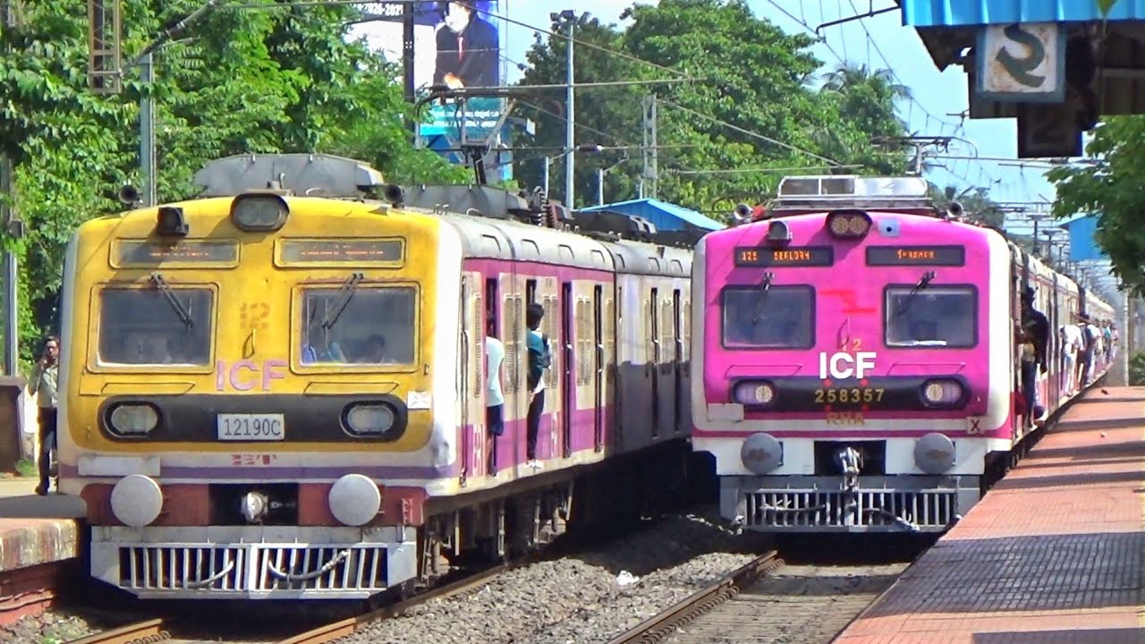 Different Model New & Old EMU Local Trains Crossing+Arrival & Departure at Sealdah Mainline | IR