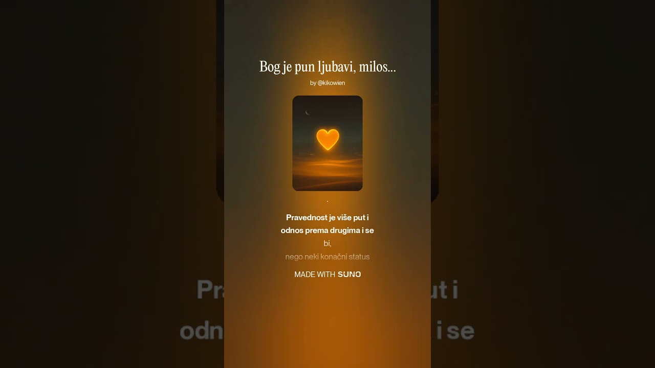 Bog je pun ljubavi, milosti i pravednost