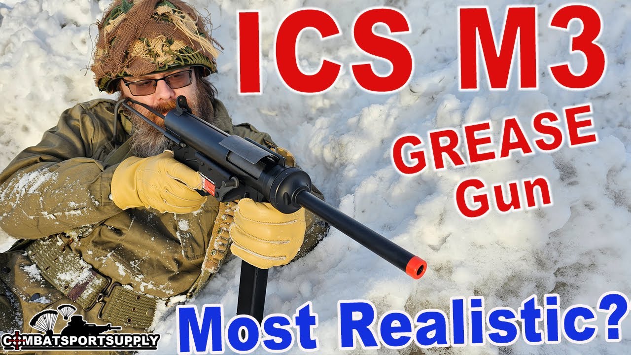 Обзор ICS M3 Grease Gun AIRSOFT AEG #страйкбол #страйкбольноеружье
