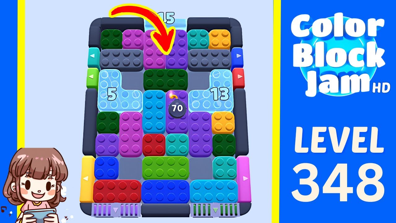 Color Block Jam Level 348 Solution Walkthrough