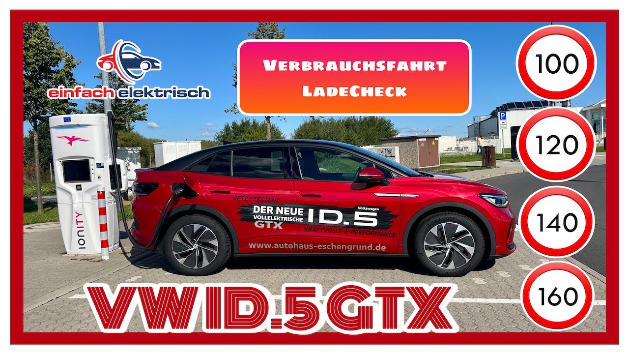 🚘 VW ID5 GTX 🪫 Verbrauchsfahrt & LadeCheck 💻 Software 3.0 📀 was kann das SUV Coupe⁉️