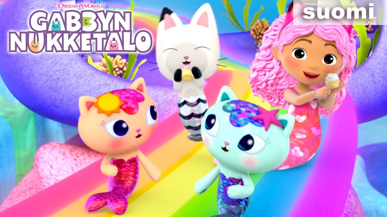 Laske merenneitojen sateenkaarimäessä! 🌈 I GABBYB NYKKETALO I Netflix