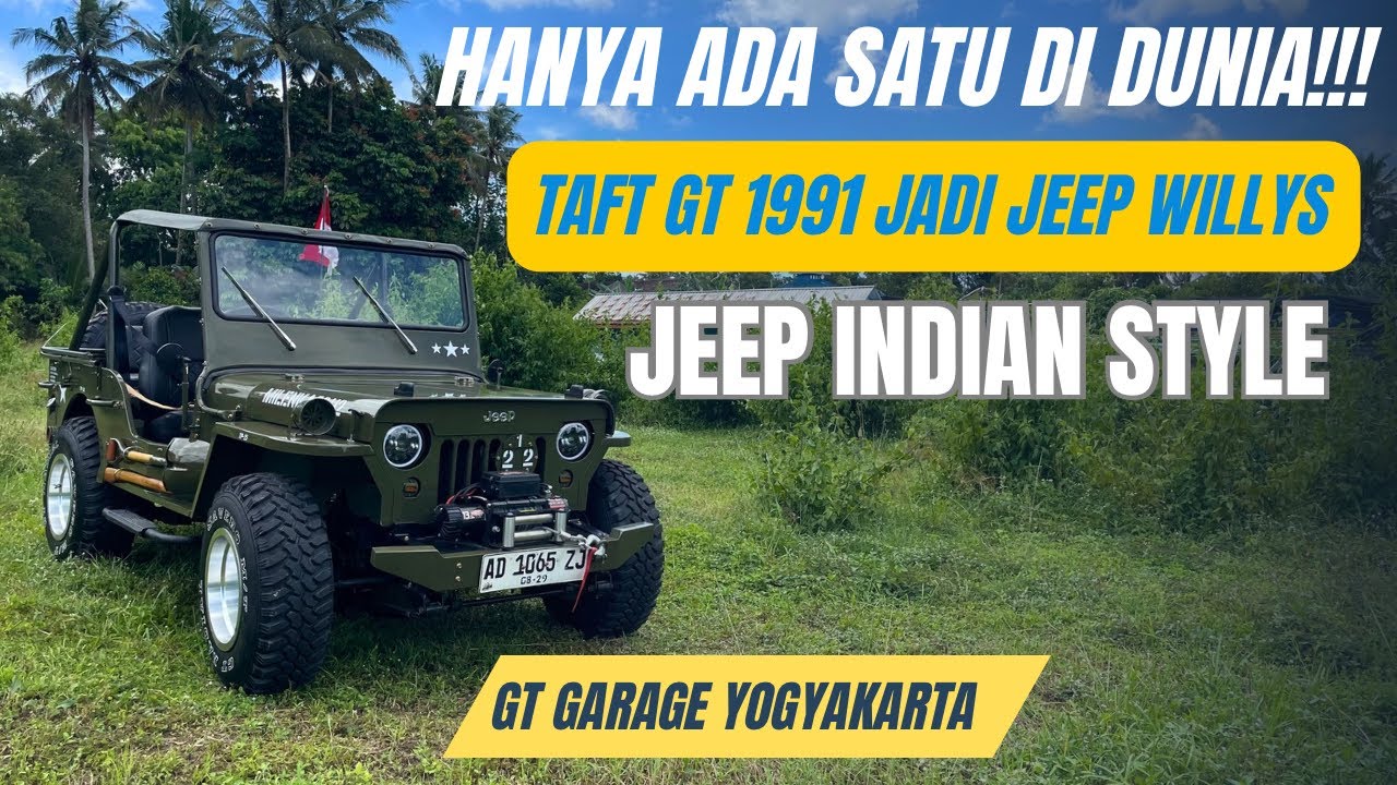 DAIHATSU TAFT GT 1991 MODIFIKASI JEEP WILLYS PALING GANTENG