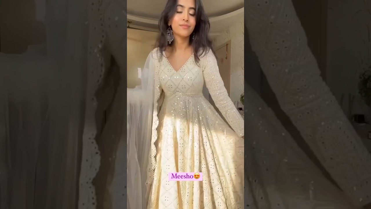 White anarkali suits #myntra #anarkali