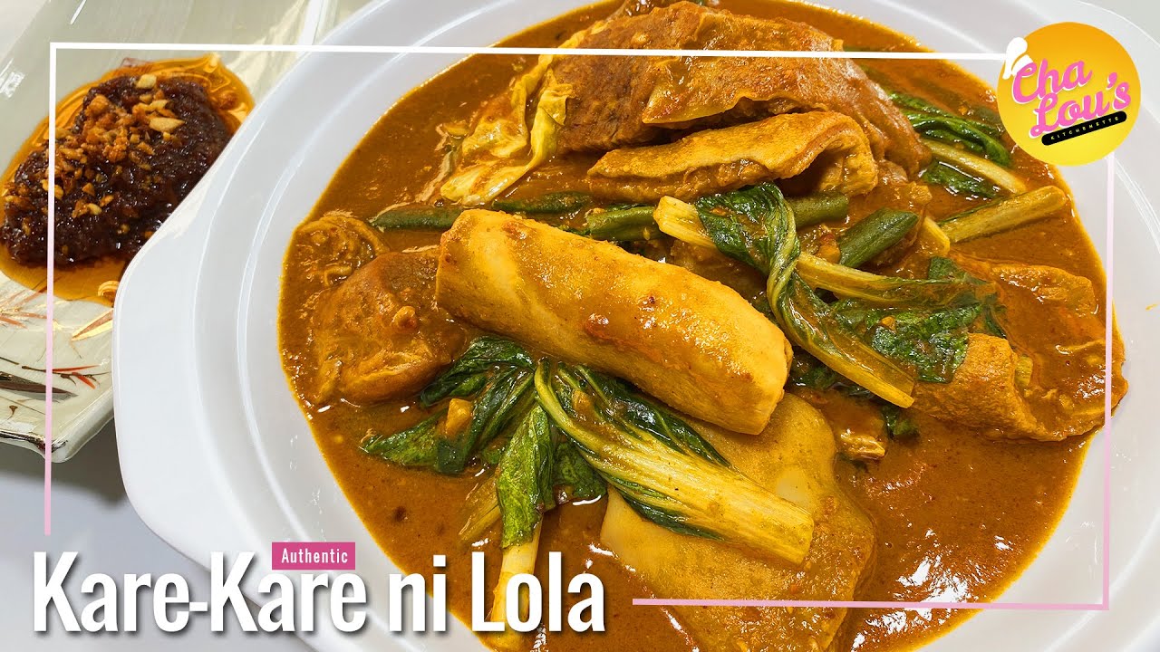 ANG SINAUNANG PAG LUTO NG KARE-KARE | OLD STYLE | AUTHENTIC INGREDIENTS | Cha Lou's Kitchenette #78