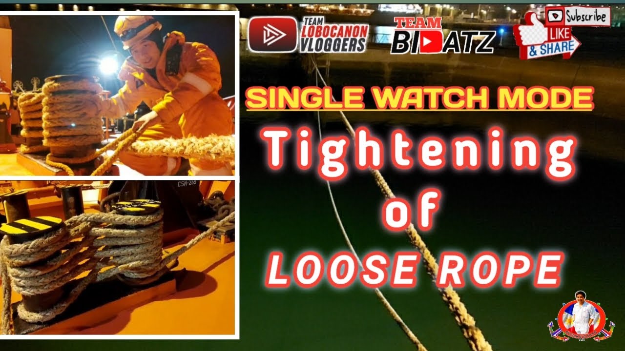 Tightening of Loose Rope|Paano ang Pagtisa ng loose rope ng walang kasama|poging seaman 101