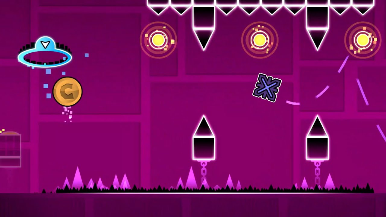 Geometry Dash: Time Machine... with different coins?