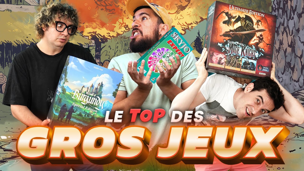 LE TOP DES GROS JEUX DE SOCIÉTÉ ( de stratégie )